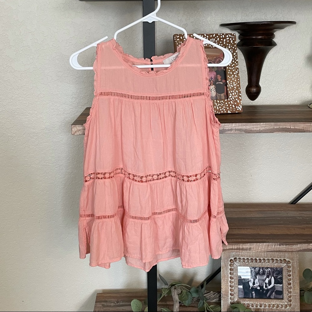 Loft by Ann Taylor Top Pink Small